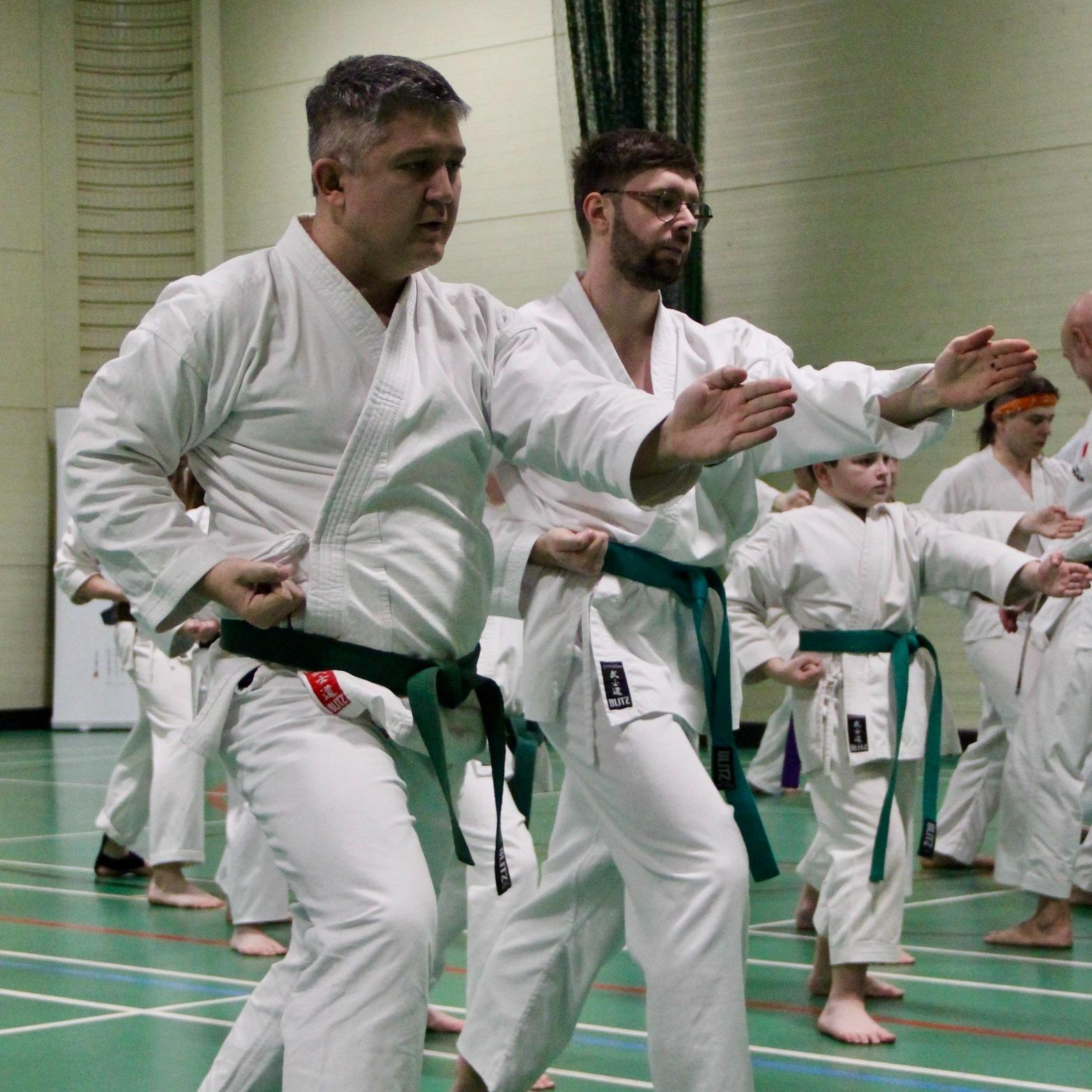 Grading at Hursley Karate Club, March 2023