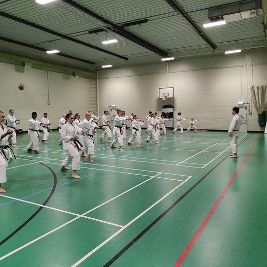 Training with Sensei Hirose at Hursley Karate Club