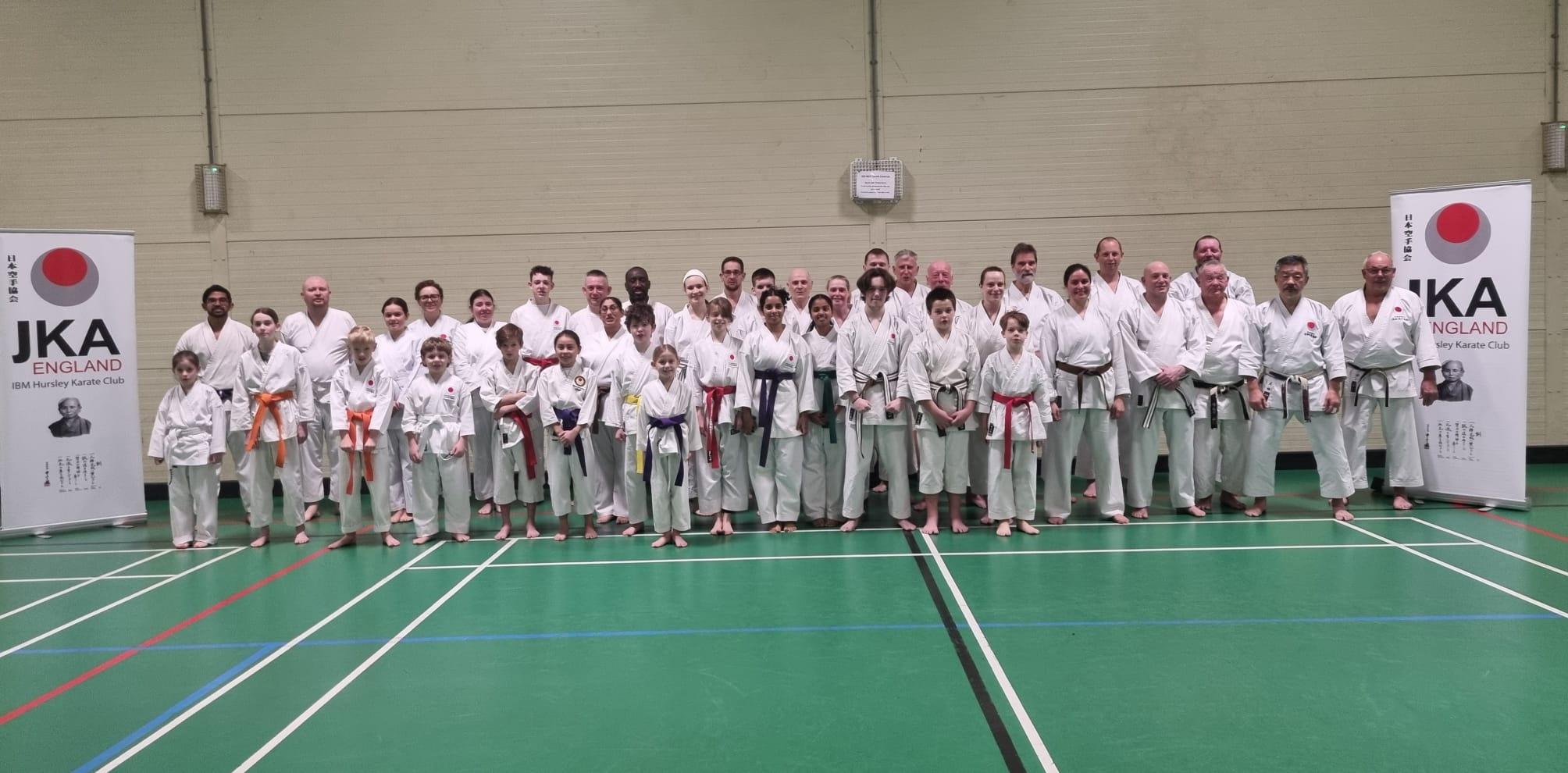 Grading at Hursley Karate Club with Sensei Ohta on 8th December 2024